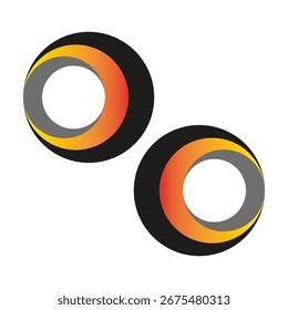 Abstractas Formas redondas. Círculos concéntricos brillantes. Vector de gradiente radial. Logotipo corporativo moderno. EPS 10.
