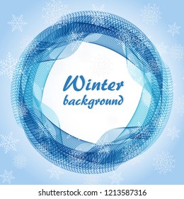 Abstract round snowball 