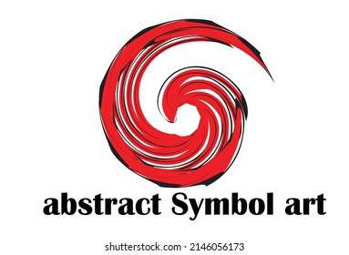 Abstract  round Symbol isolated on white Background