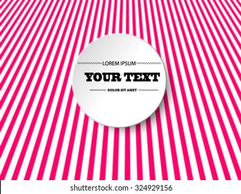 Abstract round text box design with minimal black and white background Eps 10 stock vector illustration 