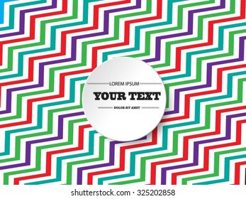 Abstract round text box design with minimal black and white background Eps 10 stock vector illustration