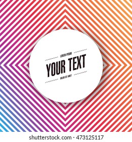 Abstract round text box design with minimal background 
Eps 10 stock vector illustration 