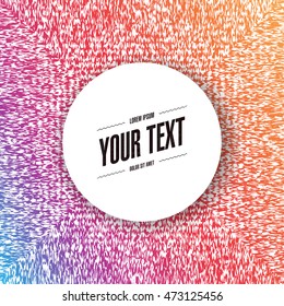 Abstract round text box design with minimal background 
Eps 10 stock vector illustration 