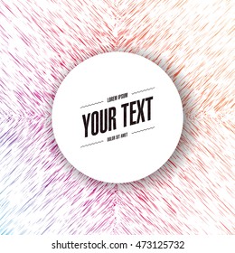 Abstract round text box design with minimal background 
Eps 10 stock vector illustration 