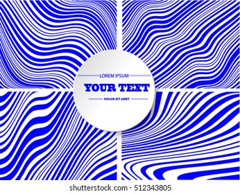Abstract round text box design with minimal black and white background Eps 10 stock vector illustration