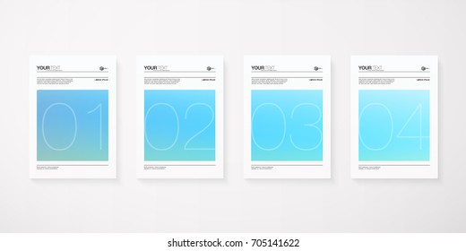 Abstract round text box design with CMYK circles and beautiful colorful gradient background Eps 10 stock vector illustration 