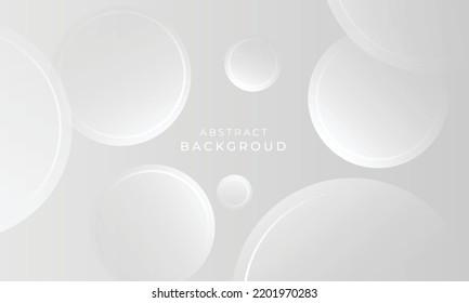 Abstract round white background. Vector illustration