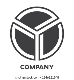 
Abstract round Y logo 
