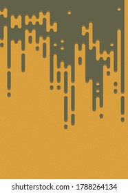 Abstract Rounded Color Lines halftone transition background illustration