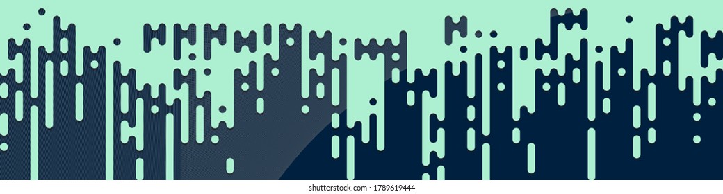 Abstract Rounded Color Lines halftone transition background illustration