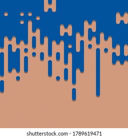 Abstract Rounded Color Lines halftone transition background illustration