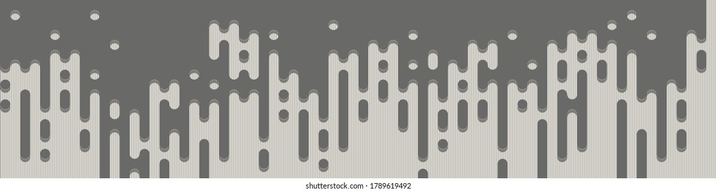 Abstract Rounded Color Lines halftone transition background illustration
