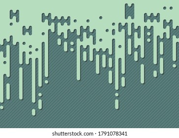Abstract Rounded Color Lines halftone transition background illustration