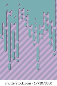 Abstract Rounded Color Lines halftone transition background illustration