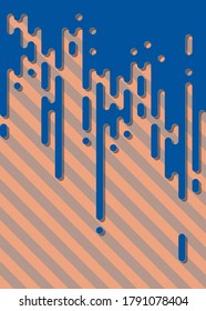 Resumen Líneas de color redondeadas semitonos ilustración de fondo de transición
