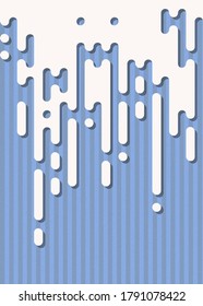 Abstract Rounded Color Lines halftone transition background illustration