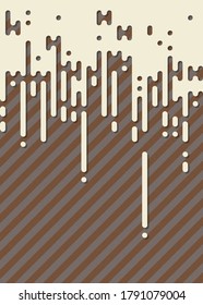 Abstract Rounded Color Lines halftone transition background illustration
