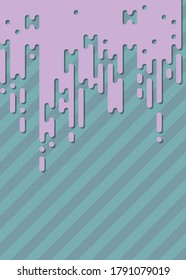 Abstract Rounded Color Lines halftone transition background illustration