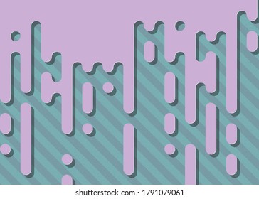 Abstract Rounded Color Lines halftone transition background illustration
