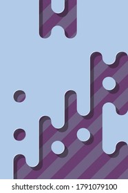 Abstract Rounded Color Lines halftone transition background illustration