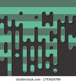 Abstract Rounded Color Lines halftone transition background illustration