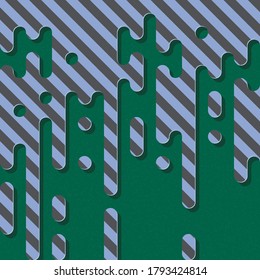 Abstract Rounded Color Lines halftone transition background illustration