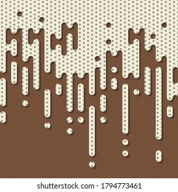 Abstract Rounded Color Lines halftone transition background illustration