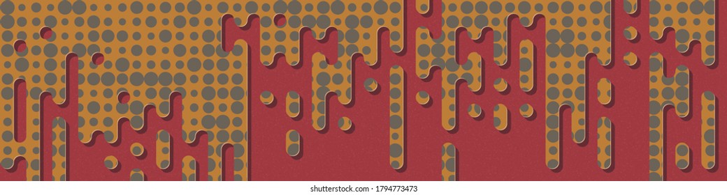 Resumen Líneas de color redondeadas semitonos ilustración de fondo de transición