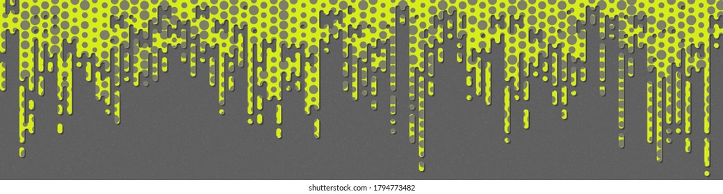 Abstract Rounded Color Lines halftone transition background illustration