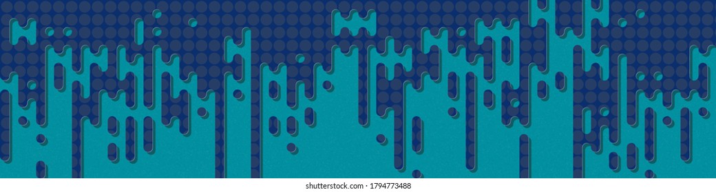 Abstract Rounded Color Lines halftone transition background illustration