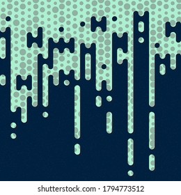 Resumen Líneas de color redondeadas semitonos ilustración de fondo de transición