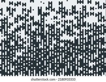 Abstract Rounded Color Lines halftone transition background illustration