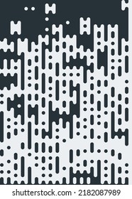 Abstract Rounded Color Lines halftone transition background illustration