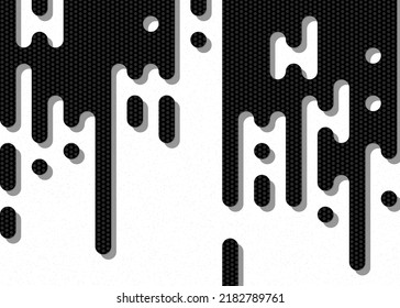 Abstract Rounded Color Lines halftone transition background illustration