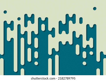 Abstract Rounded Color Lines halftone transition background illustration