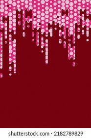 Abstract Rounded Color Lines halftone transition background illustration