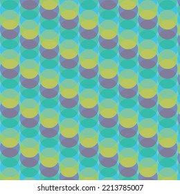 Abstract rounded colored circle seamless pattern, Vector Illustration