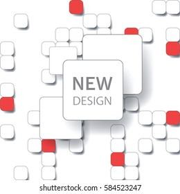 abstract rounded corner boxes with shadows for your text