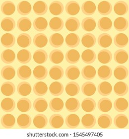 Abstract rounded geometric repeated pattern. Flat, retro design. Vector seamless pattern for textile, wallpaper, wrapping paper, prints, fabric, web background or other accent etc.