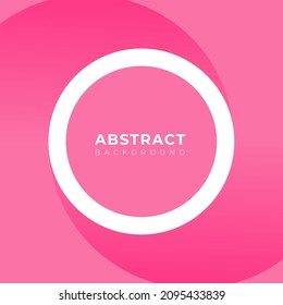 Abstract rounded graphic pink background design