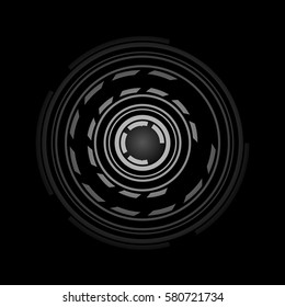abstract rounded hud
