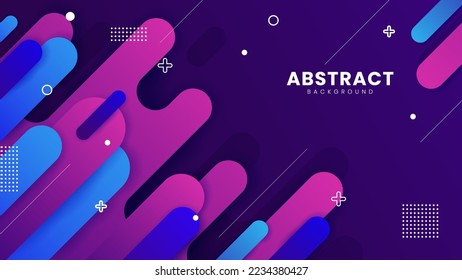Abstrakter, abgerundeter Hintergrund. Minimalistischer Halbtonhintergrund mit futuristischer Farbverlauf-Farbe. Geeignet für Banner, Poster, Flyer oder Website-Hintergrund.