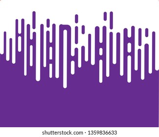 Abstract Rounded Lines Halftone Transition - Vector
