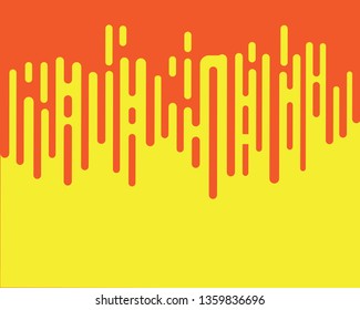 Abstract Rounded Lines Halftone Transition - Vector
