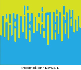 Abstract Rounded Lines Halftone Transition - Vector
