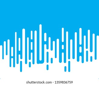 Abstract Rounded Lines Halftone Transition - Vector
