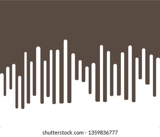 Abstract Rounded Lines Halftone Transition - Vector
