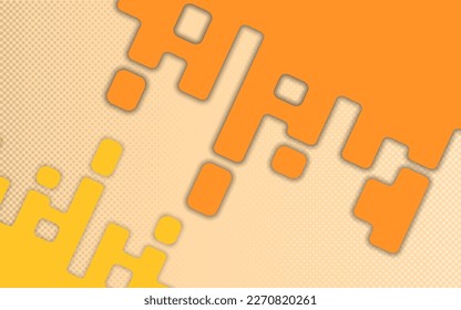 Abstract Rounded Lines Halftone Transition. Vector Background Illustration.