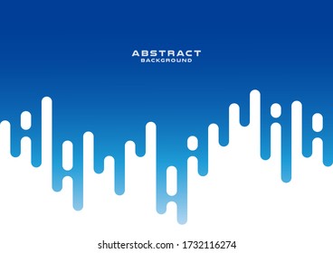 Abstract rounded lines transition background Blue Tone ,Template Design, Vector and illustration.