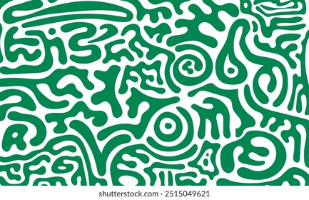 Abstractas fondo de laberinto redondeado en diseño de concepto blanco verde. Buena Plantilla para el día de la independencia de Nigeria o día nacional